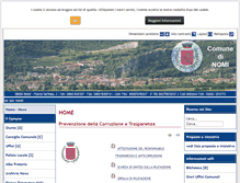 Tablet Screenshot of comune.nomi.tn.it